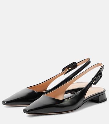 Lindsay patent leather slingback flats | Gianvito Rossi