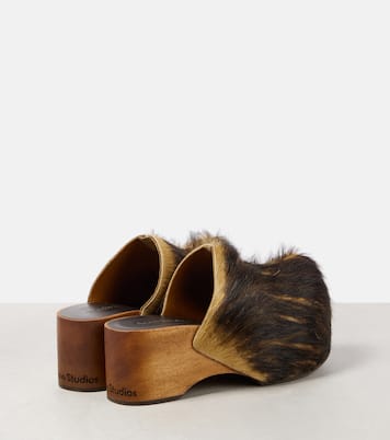 Calf hair clogs | Acne Studios