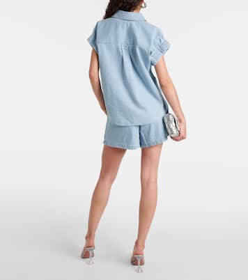 Top Almera aus Baumwoll-Chambray | Veronica Beard