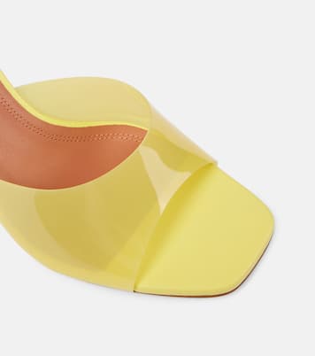 Lupita Glass 70 PVC mules | Amina Muaddi