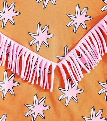 Printed fringed cotton sweatshirt | Stella McCartney Kids