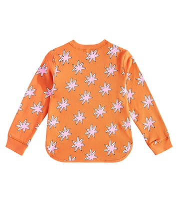 Printed fringed cotton sweatshirt | Stella McCartney Kids
