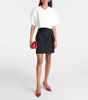 Minifalda de Crepe Couture | Valentino