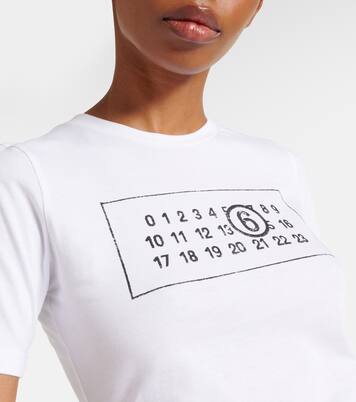 Bedrucktes T-Shirt aus Baumwoll-Jersey | MM6 Maison Margiela