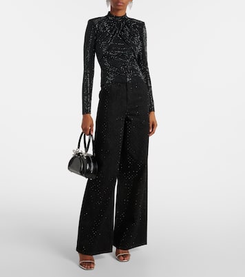 Verziertes Top aus Mesh | Self-Portrait