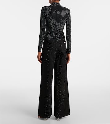 Verziertes Top aus Mesh | Self-Portrait