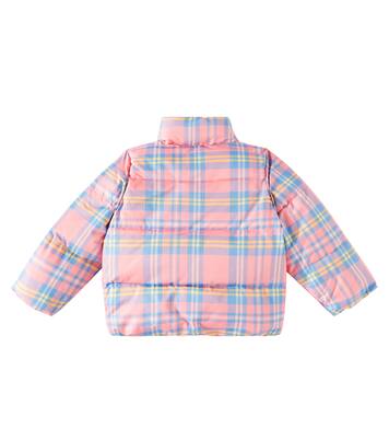 Checked logo puffer jacket | Mini Rodini