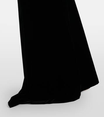 Bustier-Robe aus Samt | Carolina Herrera