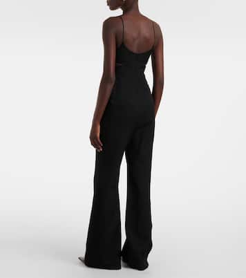 Cami挖剪绉纱缎布连身裤 | Victoria Beckham
