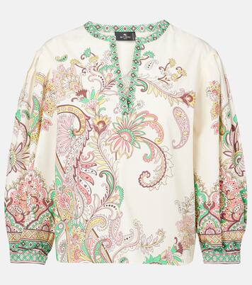 Printed cotton top | Etro