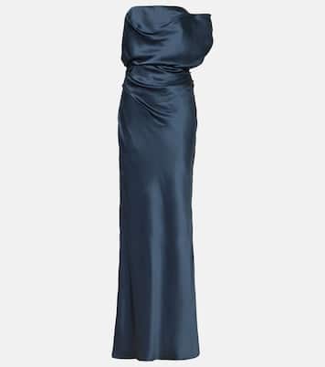 Robe longue en satin de soie | The Sei