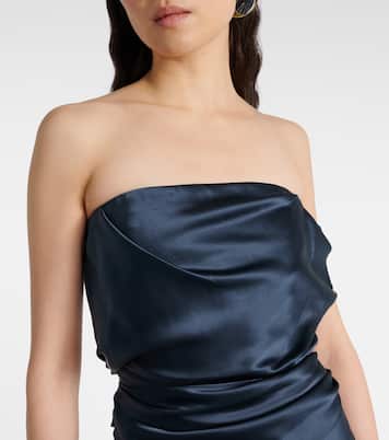 Robe longue en satin de soie | The Sei