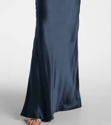 Robe longue en satin de soie | The Sei
