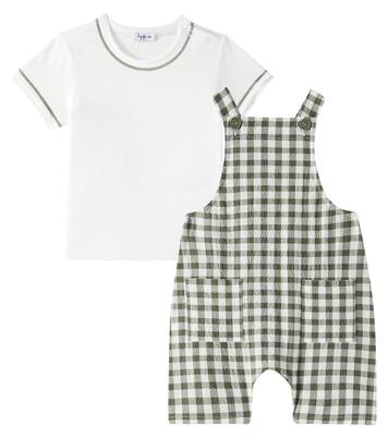 Bébé – Set t-shirt et salopette en coton | Il Gufo
