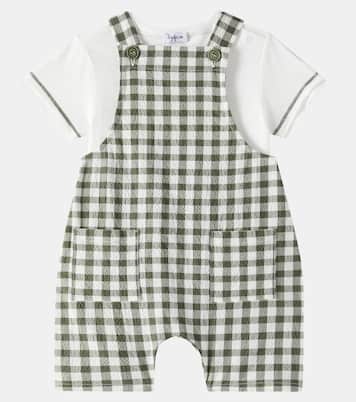 Bébé – Set t-shirt et salopette en coton | Il Gufo