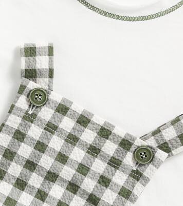 Bébé – Set t-shirt et salopette en coton | Il Gufo