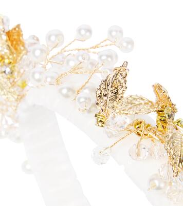 Embellished velvet headband | Monnalisa