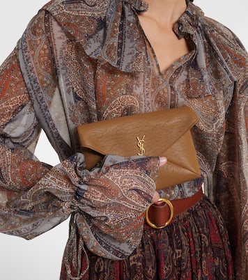 Cassandre leather clutch | Saint Laurent