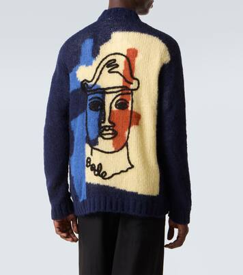 Cardigan Chapeau en alpaga mélangé | Bode