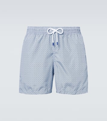 Madeira printed swim trunks  | Fedeli