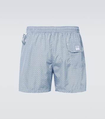 Madeira printed swim trunks  | Fedeli