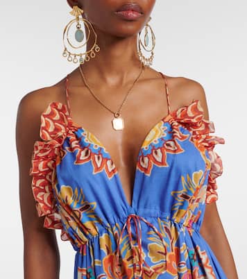 Printed open-back cotton voile maxi dress | Etro