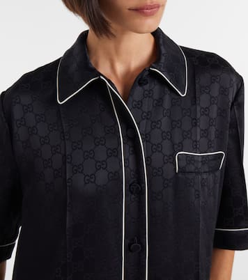 Combi-pantalon GG en satin | Gucci