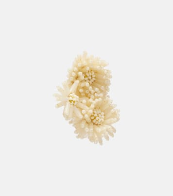Boucles d’oreilles clip Pompom à perles | Oscar de la Renta
