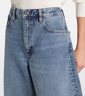 High-Rise Barrel Jeans Bubble Crop | Frame