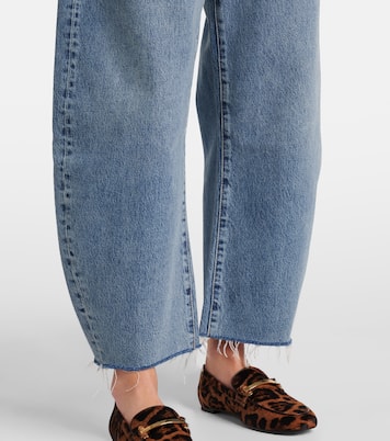 High-Rise Barrel Jeans Bubble Crop | Frame