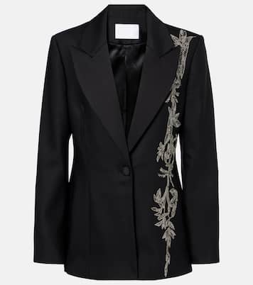 Blazer Lesia en laine mélangée à ornements | Costarellos