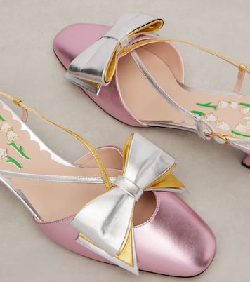 Pumps Bowow 45 aus Metallic-Leder | Valentino Garavani