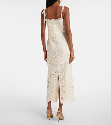 Rhiannon embroidered cotton midi dress | Zimmermann