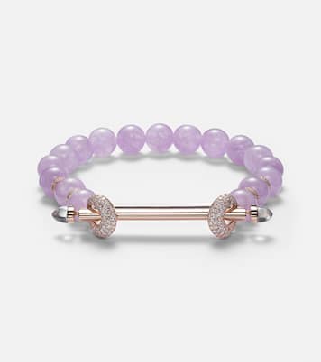 Chakra 18kt rose gold bracelet with gemstones | Ananya