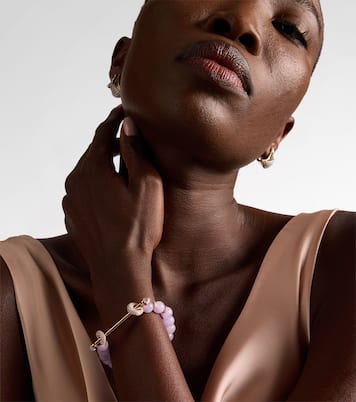 Chakra 18kt rose gold bracelet with gemstones | Ananya