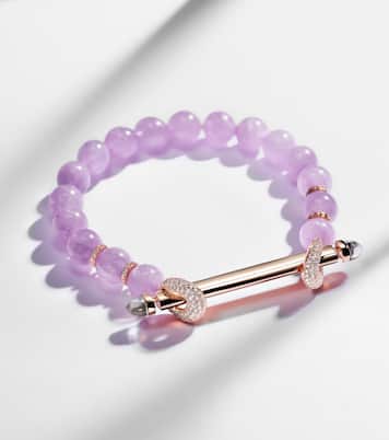 Chakra 18kt rose gold bracelet with gemstones | Ananya