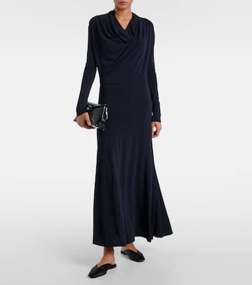 فستان ميدي من الجيرسيه الدرابيه Edan | Tove