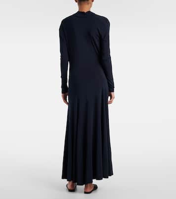 فستان ميدي من الجيرسيه الدرابيه Edan | Tove