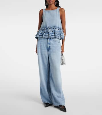 Mid-rise wide-leg jeans | Ganni