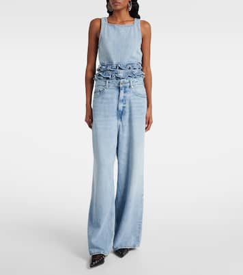 Mid-rise wide-leg jeans | Ganni