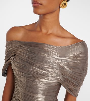 Ruched asymmetric gown | Marmar Halim