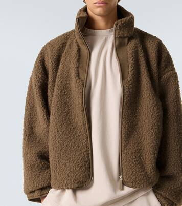 Cropped teddy jacket | Entire Studios