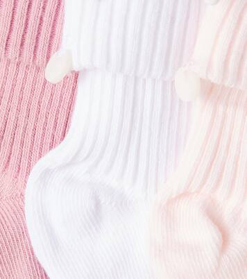 Baby set of 3 ribbed-knit cotton-blend socks | Tartine et Chocolat