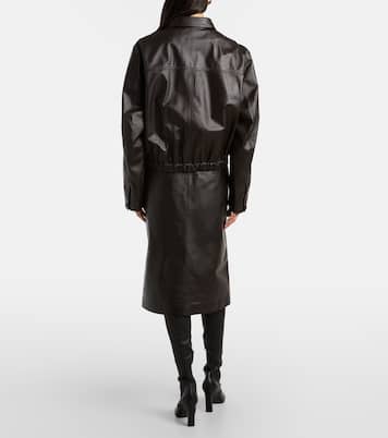 Jupe midi en cuir | Lemaire