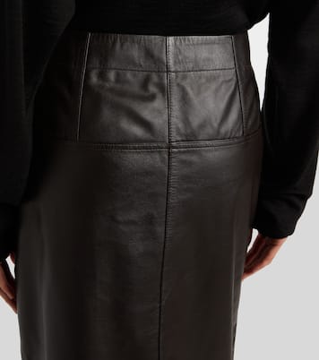 Jupe midi en cuir | Lemaire