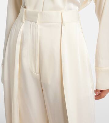 Pantalon ample en satin | Victoria Beckham