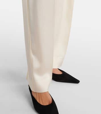 Pantalon ample en satin | Victoria Beckham