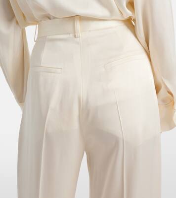 Pantalon ample en satin | Victoria Beckham