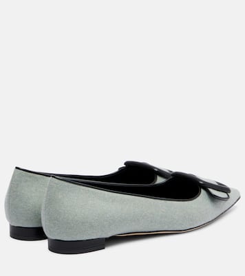 Maysale buckled ballet flats | Manolo Blahnik
