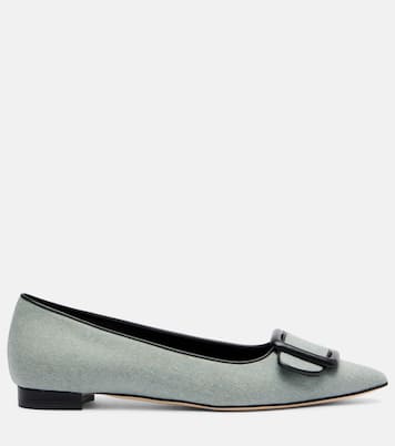 Maysale buckled ballet flats | Manolo Blahnik